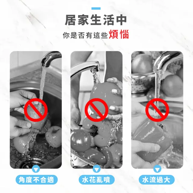 360度旋轉水龍頭延伸器(萬向水龍頭 水龍頭轉接頭 起泡器 節水器 淨水器  防濺水 過濾器 濾水器)