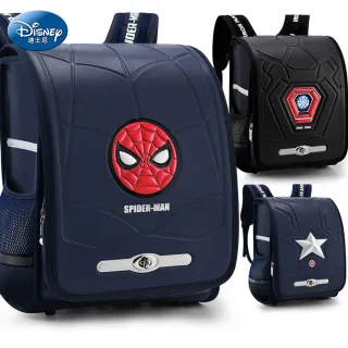 【Disney 迪士尼】漫威系列日式低年級立體浮雕小學生兒童護脊書包(平輸品)