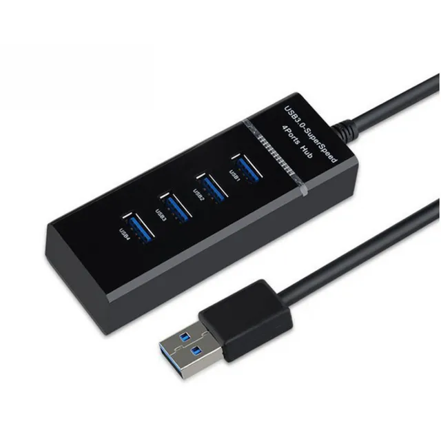 【JHS】USB3.0 4口HUB集線器 延伸器 30 CM(筆電分線器 OTG 擴展器 擴充槽 電腦HUB 集線器 USB擴充)