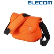 【ELECOM】GRAPH GEAR防潑水收納側背包橘(ELDGBSSF01MDR)