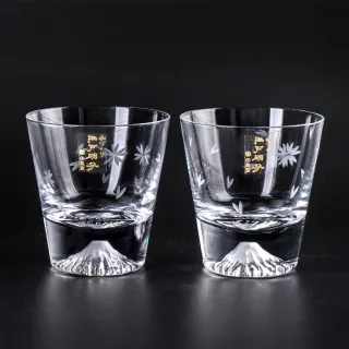 【田島硝子】富士山杯 mini櫻花款 威士忌杯2入組 酒杯 玻璃杯 隨飲料變色(TG20-015-MRS+TG20-015-MRS)