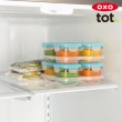 【美國OXO】tot 好滋味玻璃儲存盒(靚藍綠/4oz/6m+)