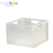 【livinbox 樹德】KD-2638-簡約巧拼收納箱(簡約風/可堆疊/收納箱/家居收納)