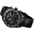 【TISSOT 天梭】天梭 PRS516 三眼計時手錶-黑/42mm 送行動電源(T1004173720100)