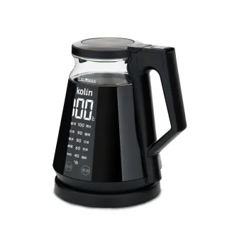 【Kolin 歌林】歌林智能防燙玻璃快煮壺KPK-MN1361G(電茶壺/電水壺/溫控壺/玻璃壺)