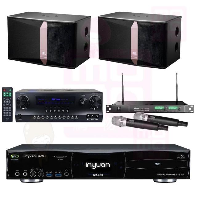【音圓】S-2001 N2-350+DW-1+ACT-869PRO+JBL Ki512(點歌機4TB+擴大機+無線麥克風+喇叭)