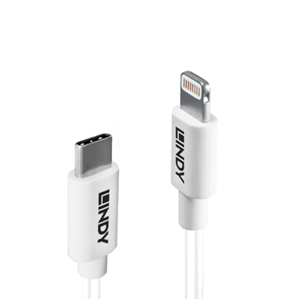 【LINDY 林帝】Apple 認證 USB Type-C to Lightning 8pin 傳輸線 1m 92027