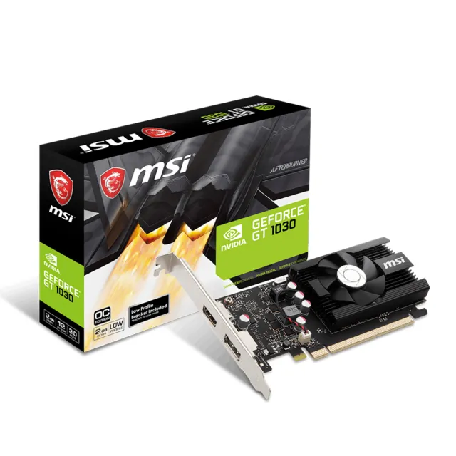 【MSI 微星】GeForce GT 1030 2GD4 LP OC 顯示卡