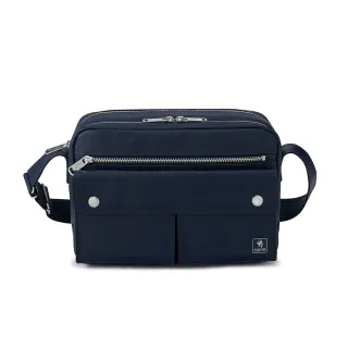 【PORTER INTERNATIONAL】復古品味MORI雙層斜背包(深藍)