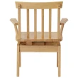 【NITORI 宜得利家居】◆實木可旋轉餐椅2件組 SAZANAMI 橡膠木 木座面 LBR(實木 餐椅 椅子)