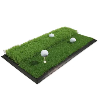 【GoPlayer】高爾夫高低草打擊墊(高爾夫 揮桿切球 草皮打擊墊 輔助練習器)