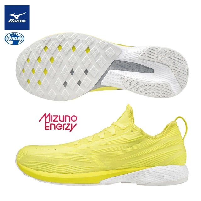 【MIZUNO 美津濃】WAVE AERO 19 男款寬楦路跑鞋 ENERZY中底材質 J1GA213681(慢跑鞋)