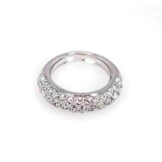 【約克精品】轉動幸福施華洛元素晶鑽包銠白金戒指(SGS認證)