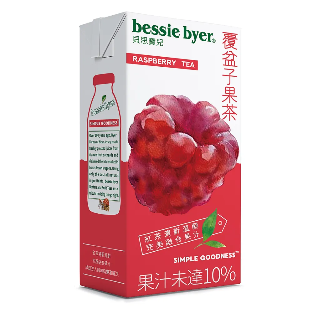 【Bessie Byer 貝思寶兒】覆盆子果茶330ml*6入