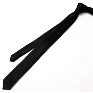 【vivi 領帶家族】韓版手打窄領帶5CM(黑色3-42)