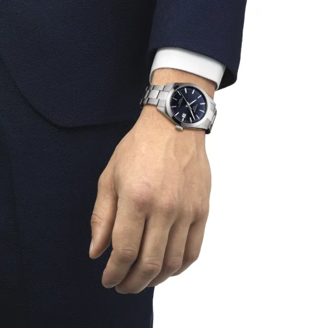 【TISSOT 天梭 官方授權】GENTLEMAN紳士系列 機械腕錶 / 40mm 禮物推薦 畢業禮物(T1274071104100)