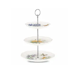 【LENOX】蝶彩繽紛三層蛋糕架-34.3cm(居禮名店獨家代理)