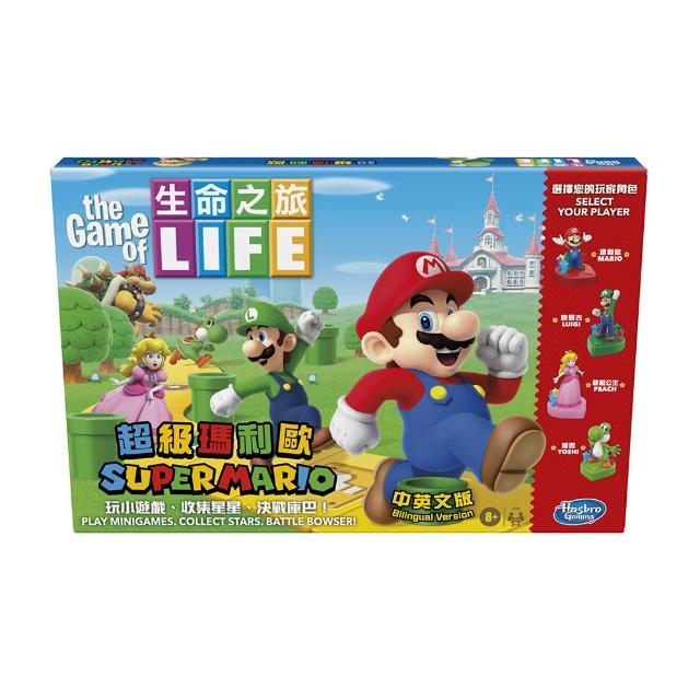 【Hasbro Gaming 孩之寶桌遊】Games-生命之旅超級瑪利歐遊戲組 中英文版 E9488(兒童益智遊戲/益智桌遊)