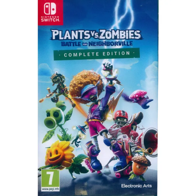 【Nintendo 任天堂】NS Switch 植物大戰殭屍:和睦小鎮保衛戰 完整版 中英日文歐版(Plants vs. Zombies)