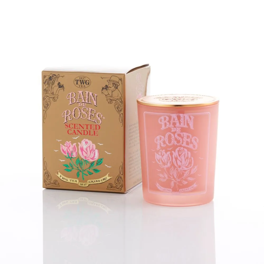 【TWG Tea】玫瑰芬香茶薰香蠟燭 Bain de Rose Tea Scented Candle(190公克)