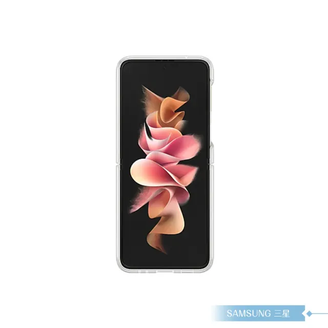【Samsung 三星】原廠Galaxy Z Flip3 5G專用 透明保護殼(附指環扣)