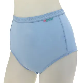 【Swear 思薇爾】柔感棉系列M-XXL素面高腰夜用生理褲(雲彩藍)