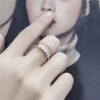 【NANA】娜娜 雙層設計不規則水鑽開口戒指-2色 H110120301(水鑽開口戒指)