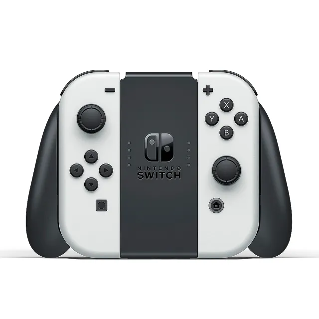 【Nintendo 任天堂】Switch OLED白色主機+《遊戲任選X1》附《9H鋼化貼》