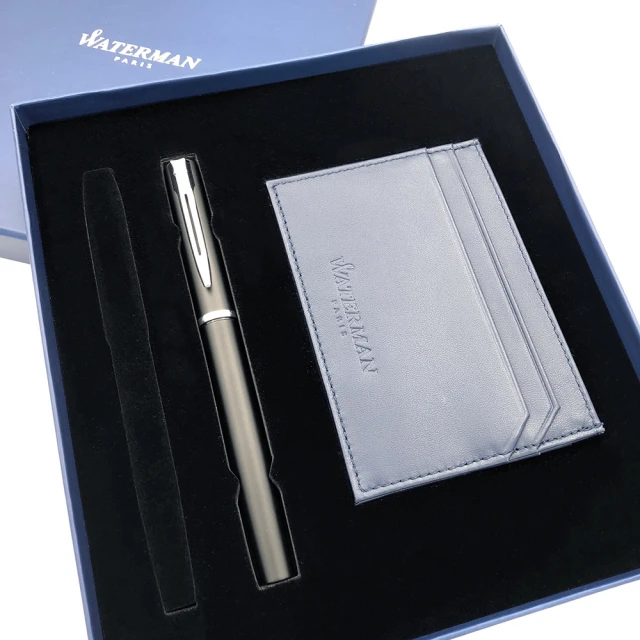 【WATERMAN】威迪文 雅律證件牛皮鋼筆禮盒