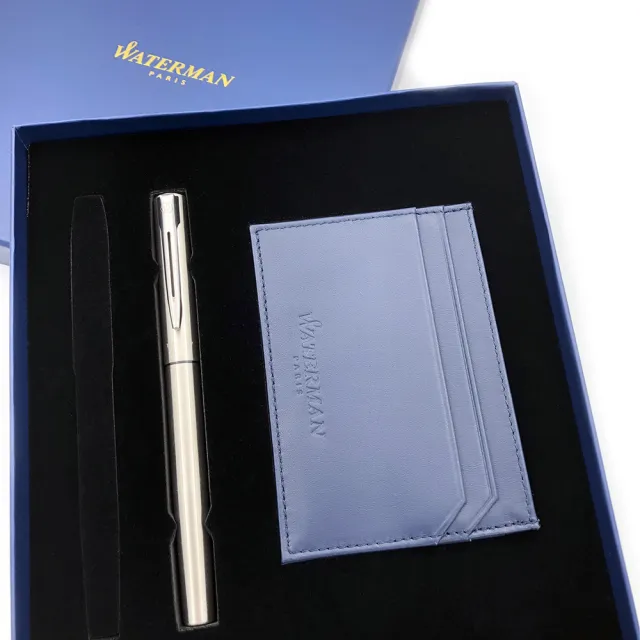 【WATERMAN】威迪文 雅律證件牛皮鋼筆禮盒