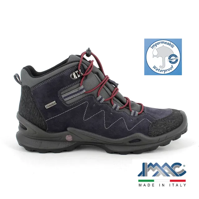 【IMAC】義大利輕時尚休閒防水透氣短靴808819.7171.009深藍(義大利進口健康舒適鞋)