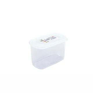 【NAKAYA】日本製長圓形透明收納/食物保鮮盒(630ml)
