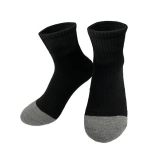 【MI MI LEO】12件組-台灣製竹炭氣墊運動襪(#台灣製#保暖#氣墊襪#竹炭#除臭#男女適穿)