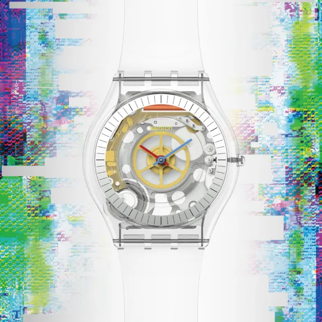 【SWATCH】SKIN超薄系列手錶CLEARLY SKIN 瑞士錶 錶(34mm)