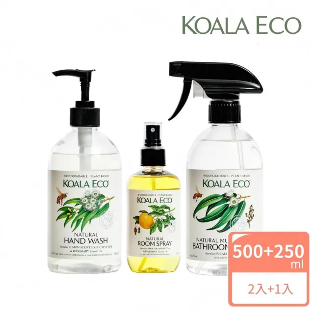 【澳洲科菈 KOALA ECO】超閃亮浴室清潔組(清潔/抗菌/天然有效/精油香氛)