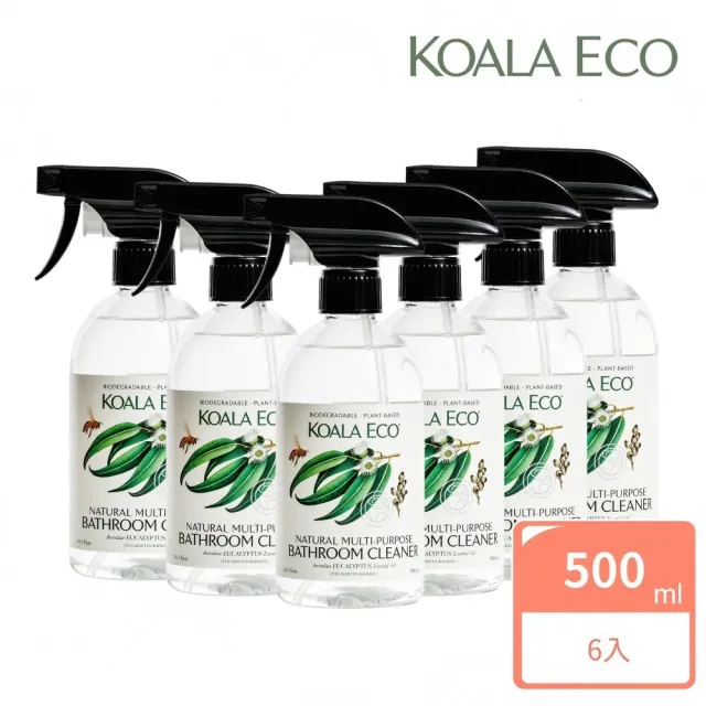 【澳洲科菈 KOALA ECO】高雅浴室清潔劑六入組(清潔/抗菌/天然有效/精油香氛)