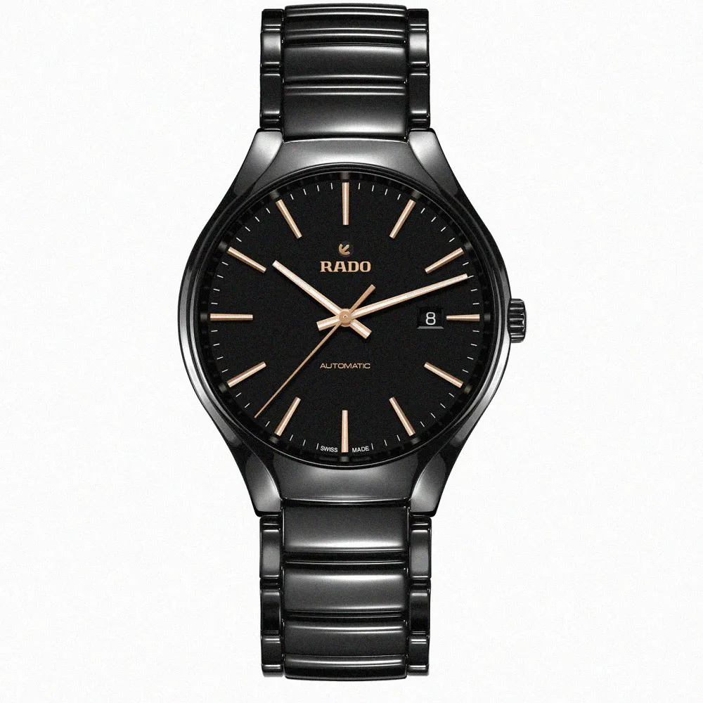 【Rado 雷達表】真我系列 True陶瓷自動機械女錶/30mm/R04(R27242162)