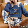 【Amhome】美魔女甜美家居服睡衣2件式套裝#111506現貨+預購(藍色)