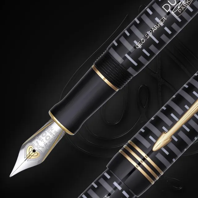 【PARKER】世紀 大多福純黑金夾100周年限量 18K 鋼筆(世紀經典)