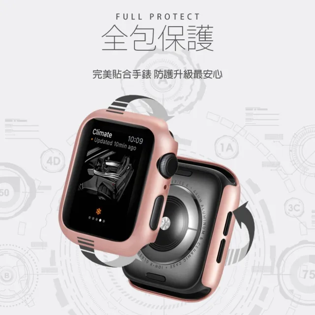 Apple watch 44mm 輕薄質感霧面烤漆錶框(Apple watch 44mm保護殼)