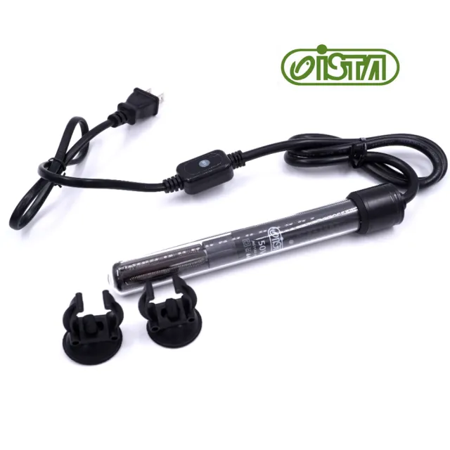 【ISTA 伊士達】離水斷電防爆加溫棒50W 按鍵式控溫加熱棒(內建雙控制器 雙控溫晶片 雙感應器H580)