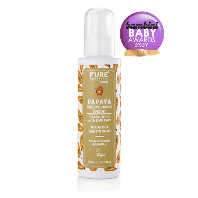 【澳洲 Pure Papayacare 即期品】木瓜嬰兒滋潤乳液含金盞花-2026年11月到期(3入組 150ml/瓶)