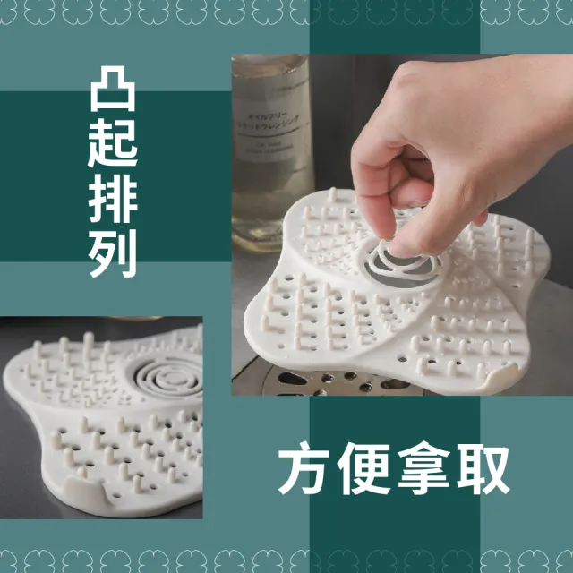【排水孔過濾利器】浴室排水孔過濾蓋-2入組(防蟲蓋 地漏 排水孔蓋 濾網 水槽蓋 防堵塞 毛髮過濾)
