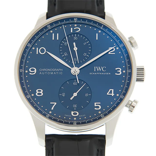 【IWC 萬國錶】萬國錶 葡萄牙計時腕錶x藍x41mm(IW371606)