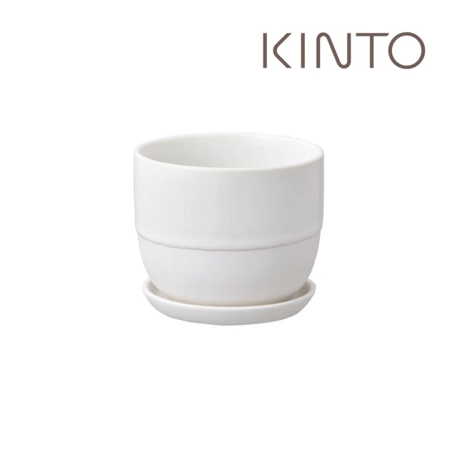 【Kinto】PLANT POT 193陶瓷花盆11cm-白