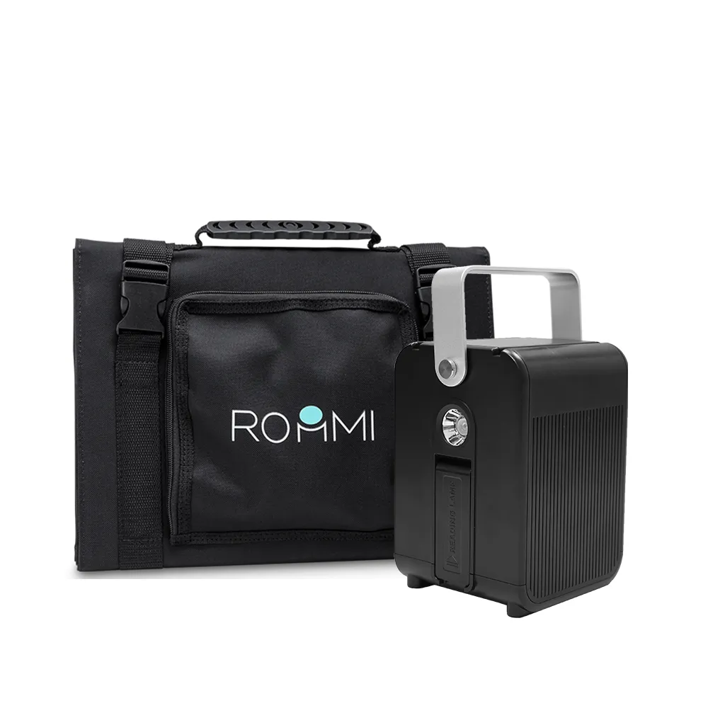 【Roommi】多功能行動電源供應器│小電寶+60W太陽能板(RM-P02+60W)