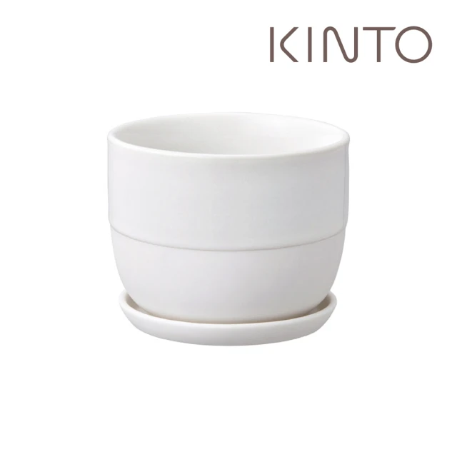 【Kinto】PLANT POT 193陶瓷花盆14cm-白