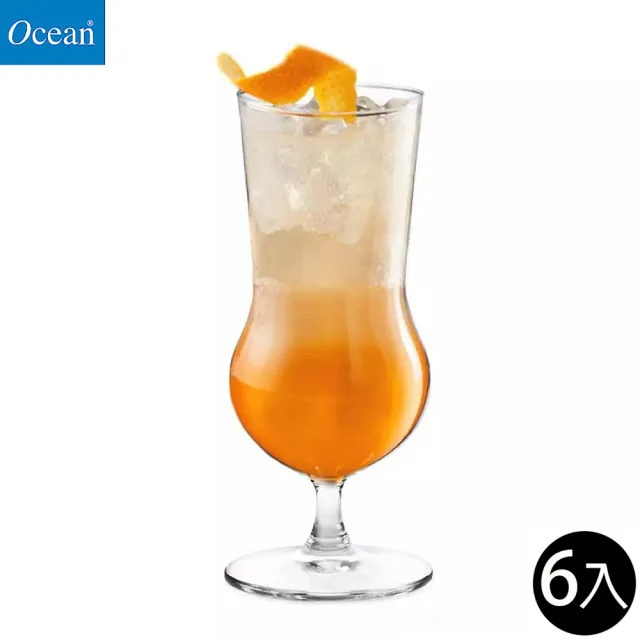 【Ocean】颶風杯 調酒杯 445ml Cuba系列 6入組(玻璃杯)