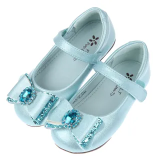 【布布童鞋】藍寶石立體蝴蝶結水藍色兒童公主鞋(Q1V169B)
