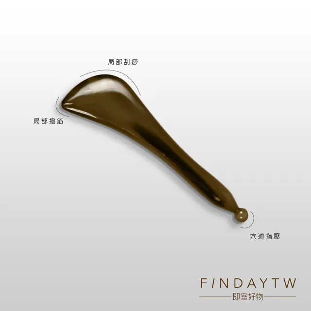 ﹝FINDAY﹞天然犛牛角加厚刮痧組 (收納袋｜臉頰拉提｜水腫｜下顎線｜臉部按摩)